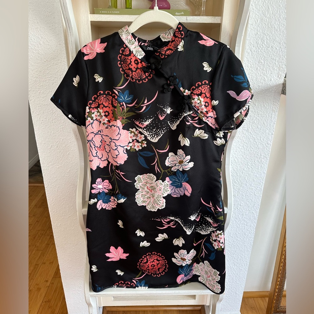 Zara Satin Mini Dress Size Medium